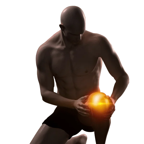 Chiropractic Houston TX Man Holding Knee