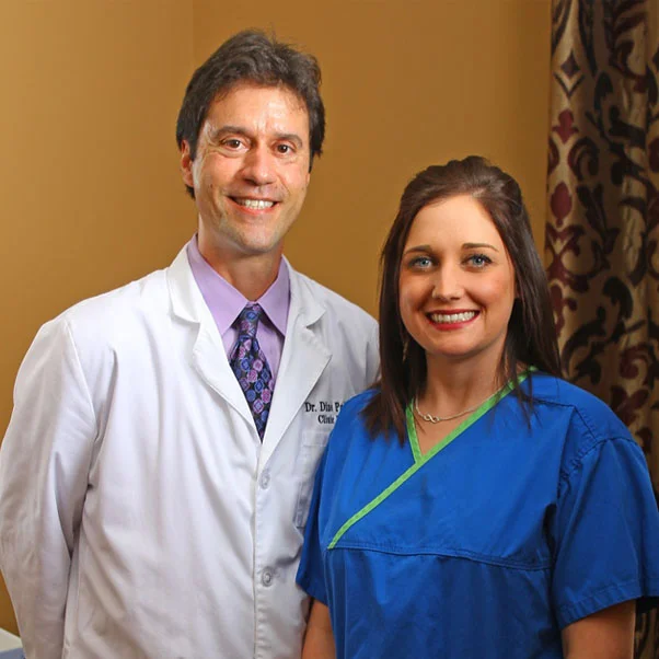 Chiropractor Houston TX Dino Palividas With Daughter